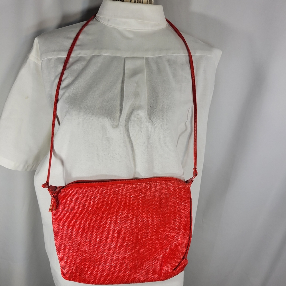 World Fashion Right Accessories,  Inc Red Crossbody Bag Pocketbook Purse